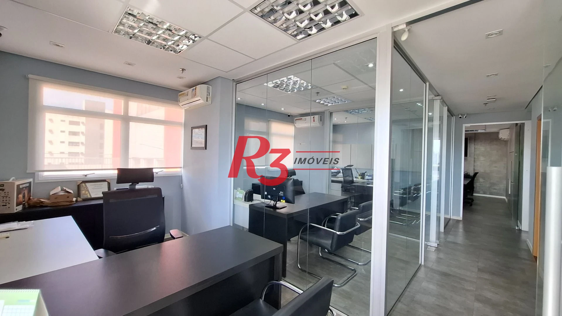Sala (meia laje) à venda, 340 m² PORTEIRA FECHADA por R$ 4.000.000 - Vila Matias - Santos/SP