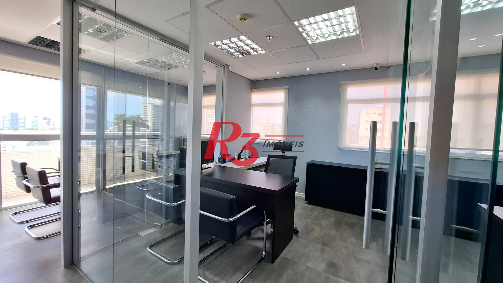 Sala (meia laje) à venda, 340 m² PORTEIRA FECHADA por R$ 4.000.000 - Vila Matias - Santos/SP