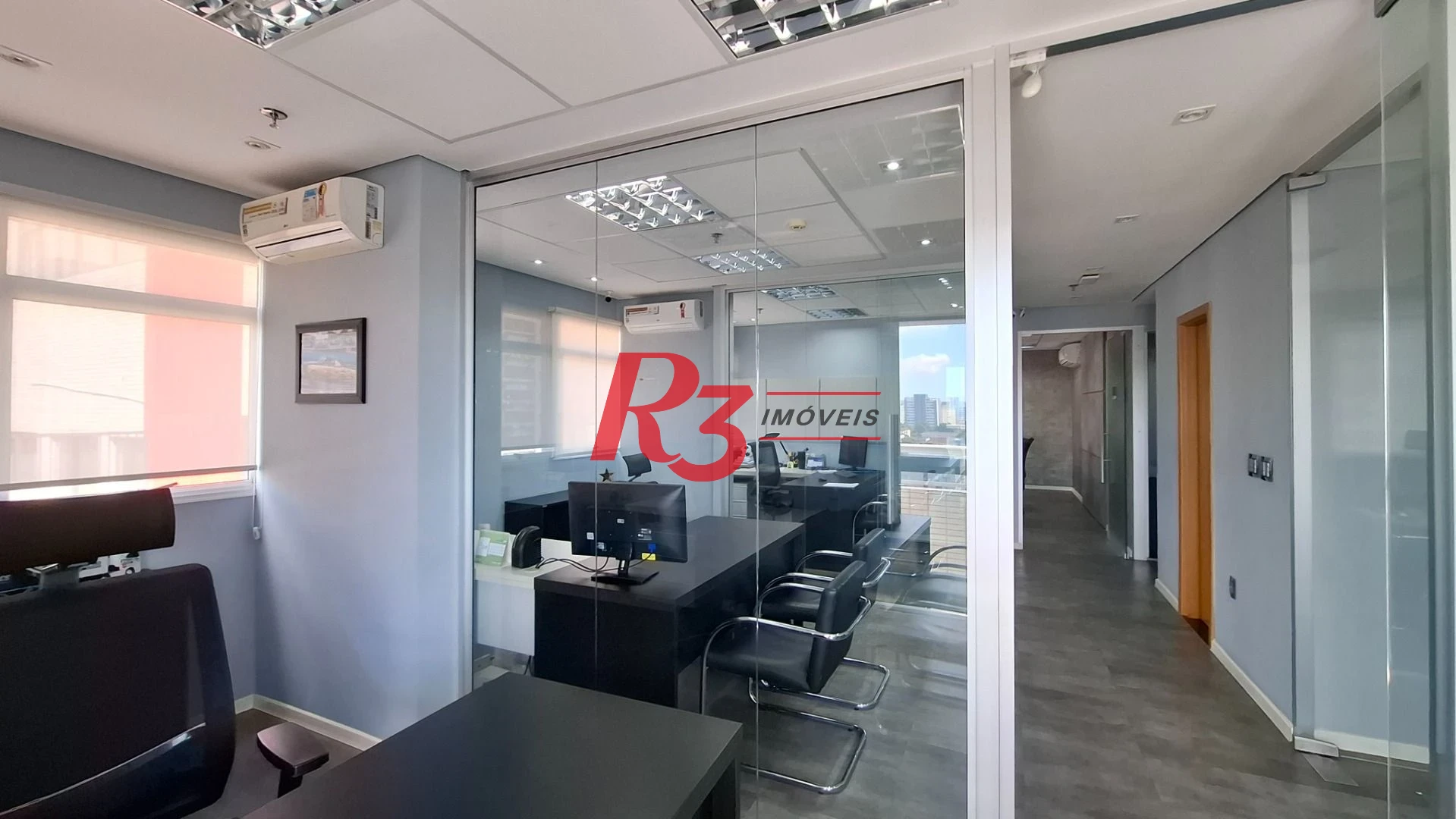 Sala (meia laje) à venda, 340 m² PORTEIRA FECHADA por R$ 4.000.000 - Vila Matias - Santos/SP