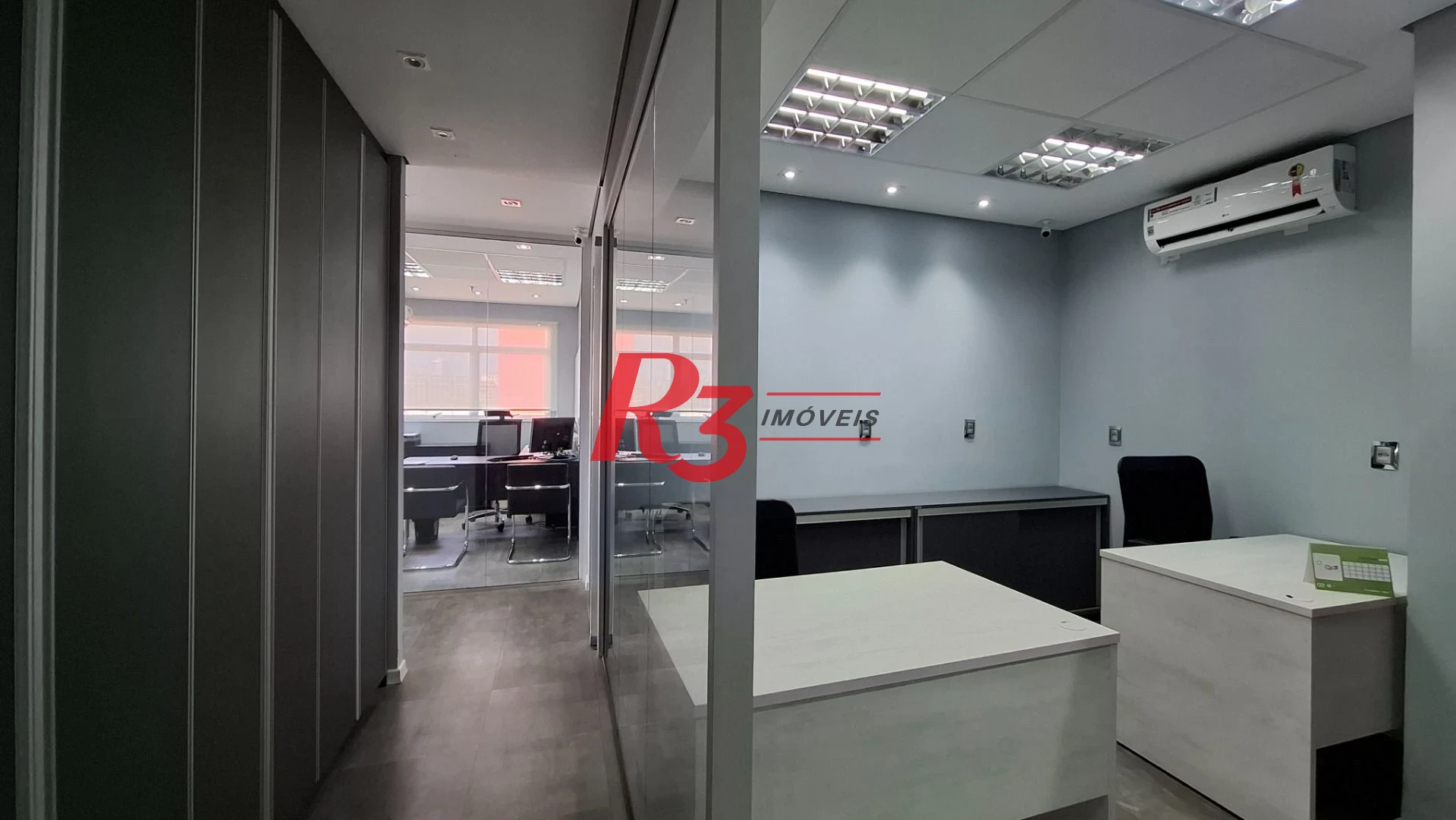 Sala (meia laje) à venda, 340 m² PORTEIRA FECHADA por R$ 4.000.000 - Vila Matias - Santos/SP