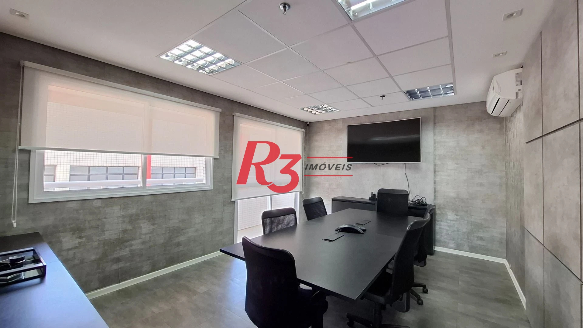 Sala (meia laje) à venda, 340 m² PORTEIRA FECHADA por R$ 4.000.000 - Vila Matias - Santos/SP