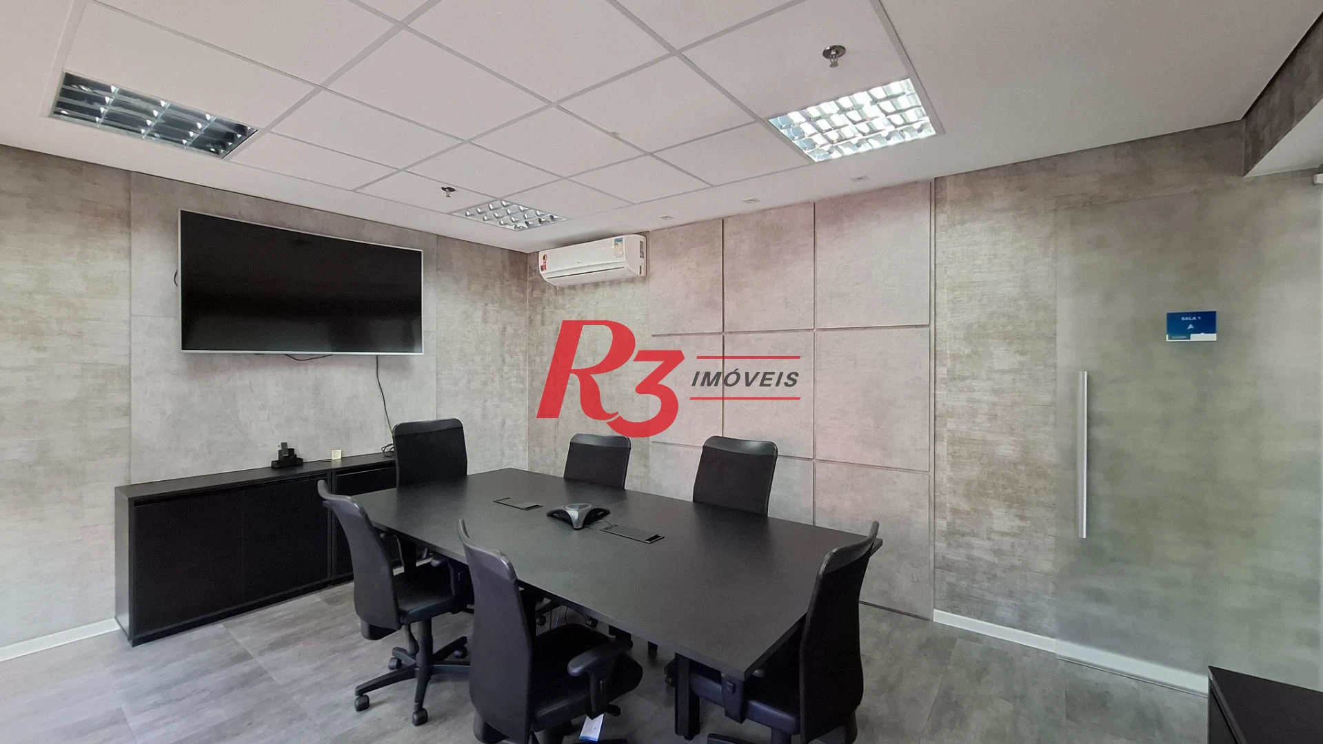 Sala (meia laje) à venda, 340 m² PORTEIRA FECHADA por R$ 4.000.000 - Vila Matias - Santos/SP