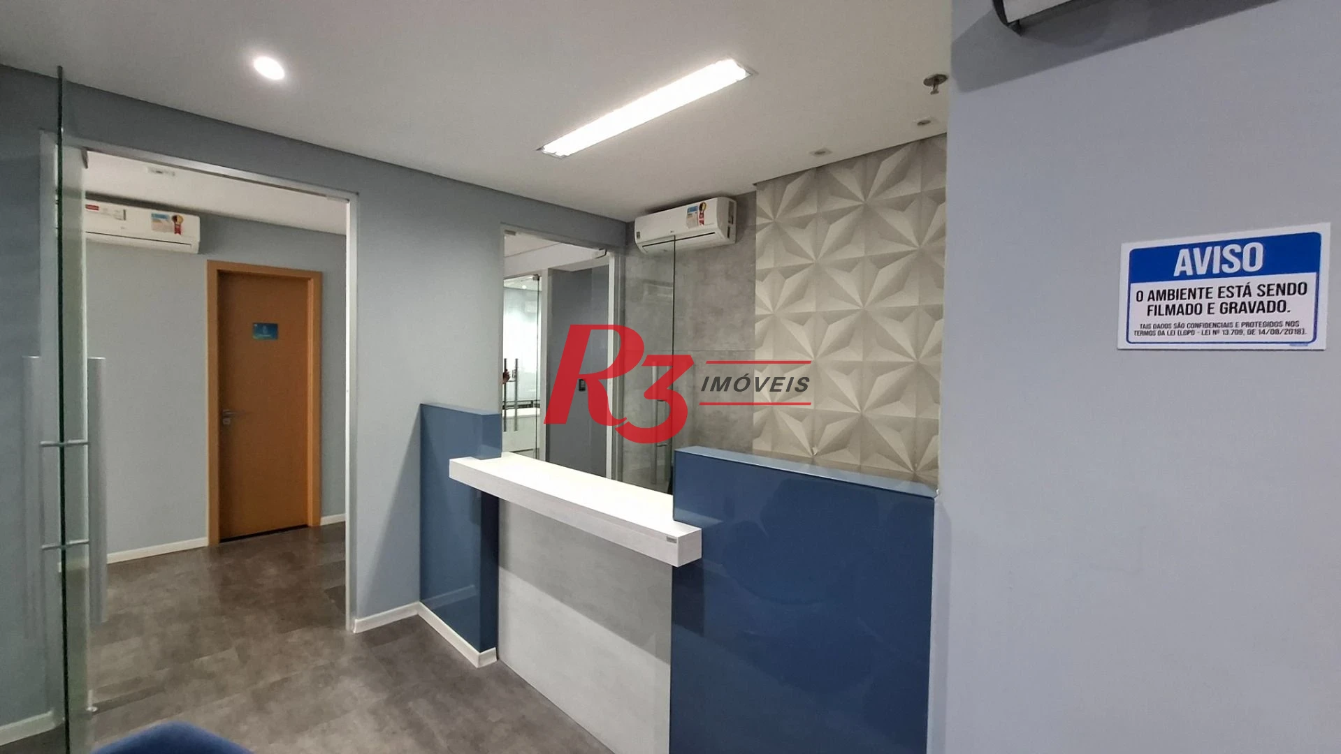 Sala (meia laje) à venda, 340 m² PORTEIRA FECHADA por R$ 4.000.000 - Vila Matias - Santos/SP