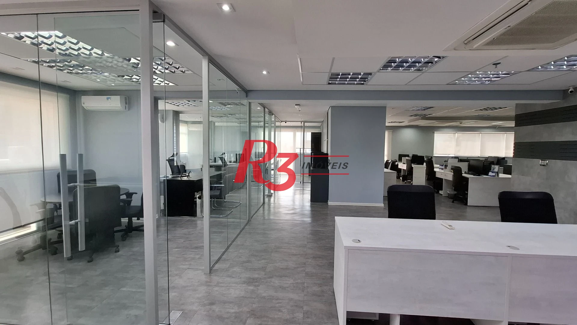 Sala (meia laje) à venda, 340 m² PORTEIRA FECHADA por R$ 4.000.000 - Vila Matias - Santos/SP