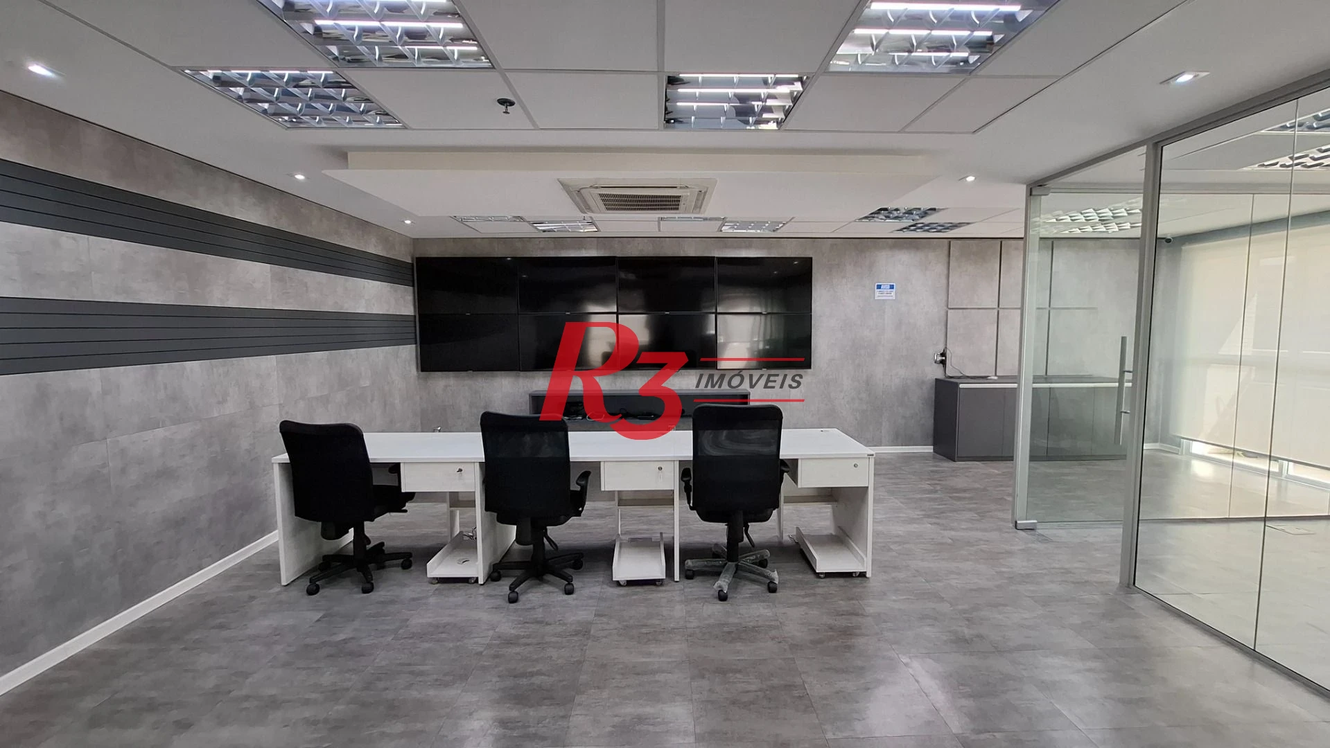 Sala (meia laje) à venda, 340 m² PORTEIRA FECHADA por R$ 4.000.000 - Vila Matias - Santos/SP