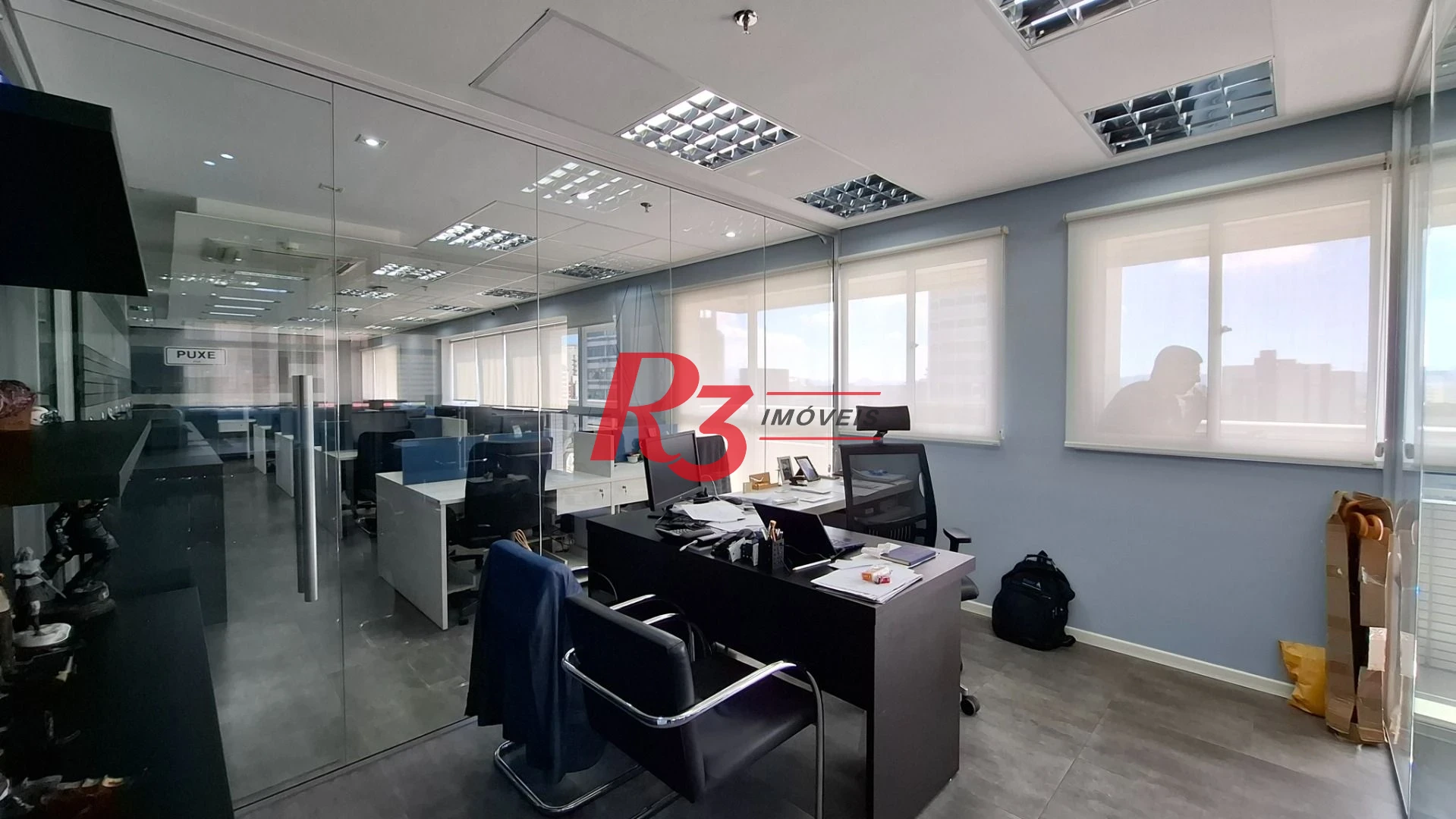 Sala (meia laje) à venda, 340 m² PORTEIRA FECHADA por R$ 4.000.000 - Vila Matias - Santos/SP