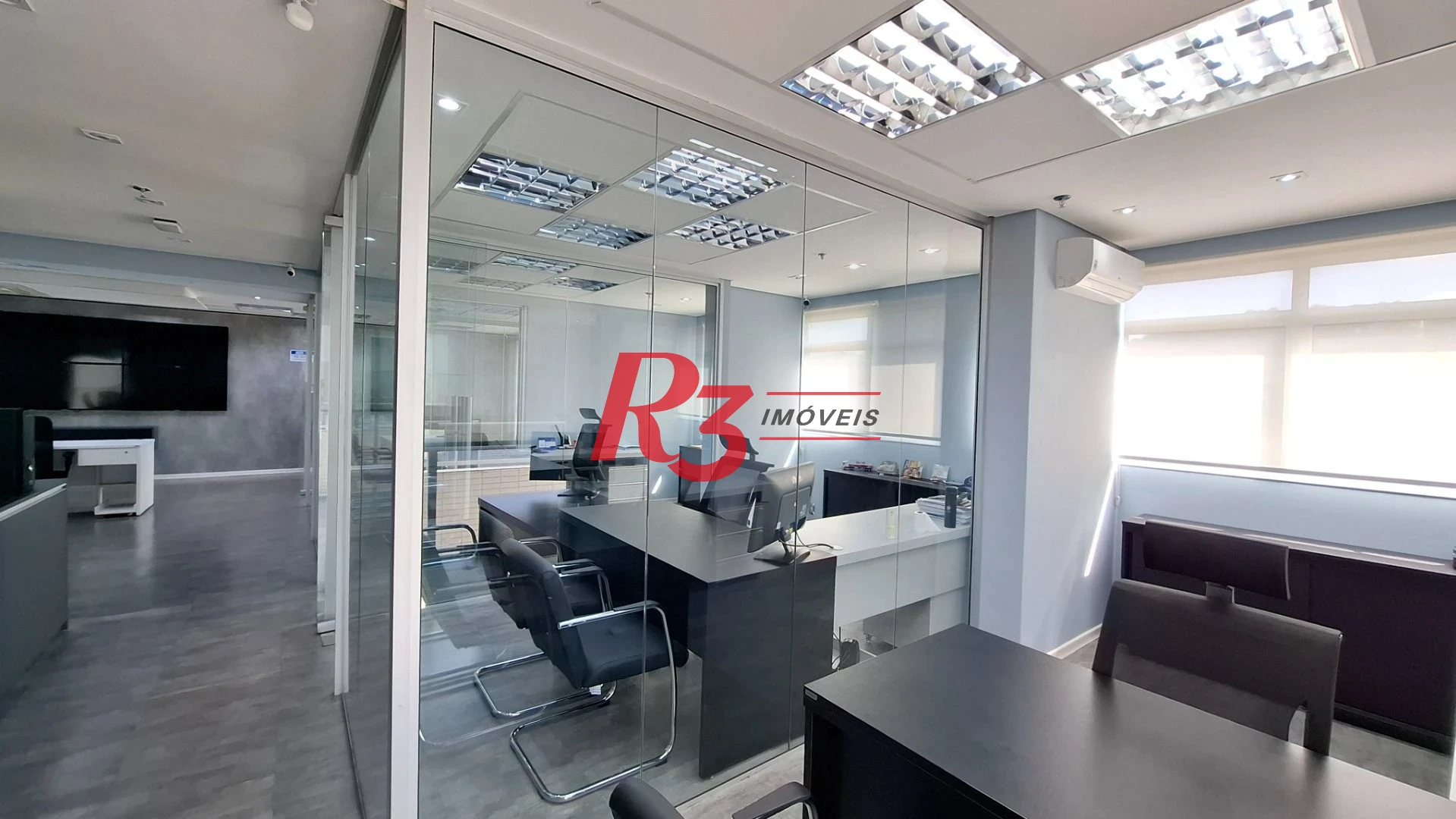 Sala (meia laje) à venda, 340 m² PORTEIRA FECHADA por R$ 4.000.000 - Vila Matias - Santos/SP
