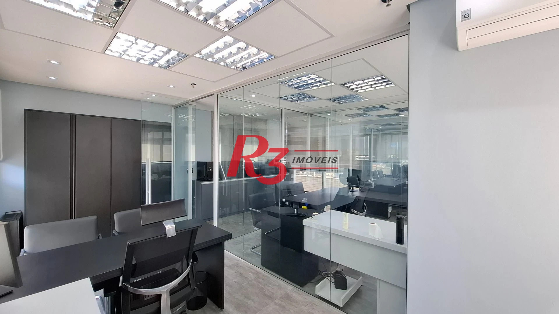 Sala (meia laje) à venda, 340 m² PORTEIRA FECHADA por R$ 4.000.000 - Vila Matias - Santos/SP