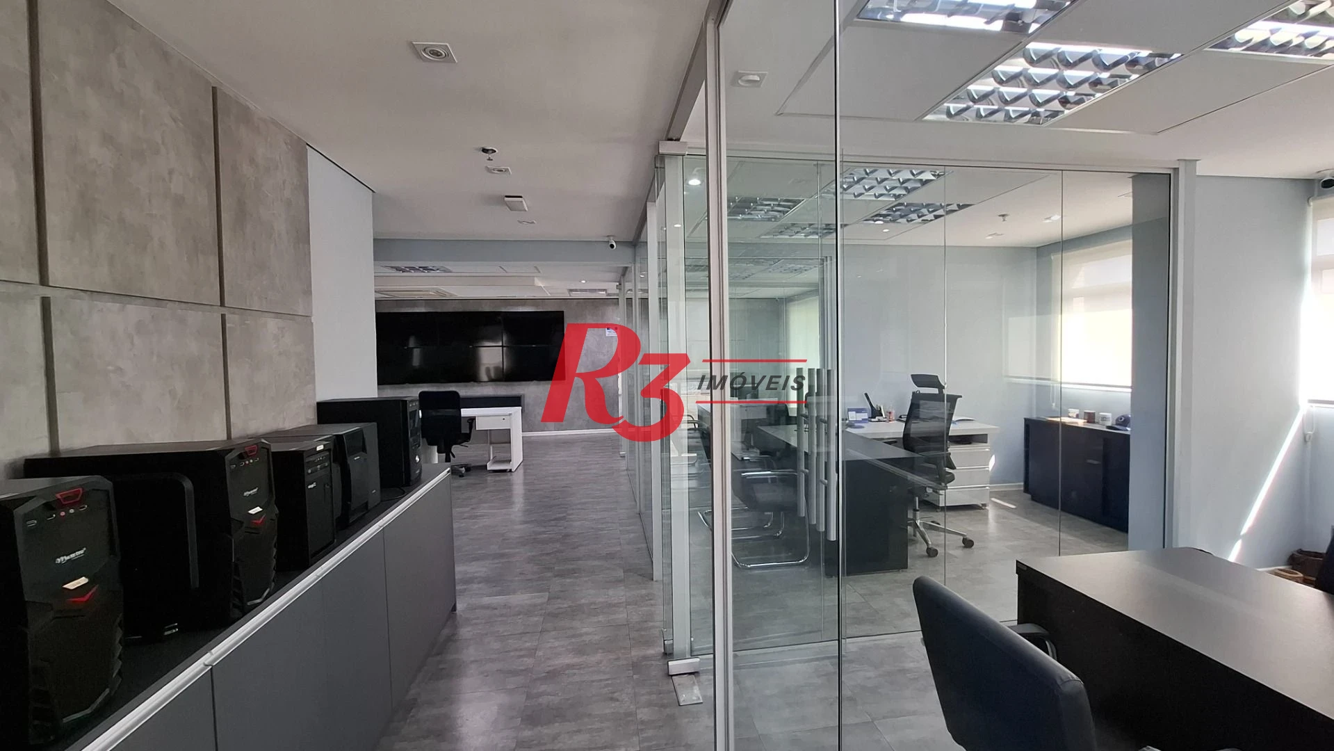 Sala (meia laje) à venda, 340 m² PORTEIRA FECHADA por R$ 4.000.000 - Vila Matias - Santos/SP