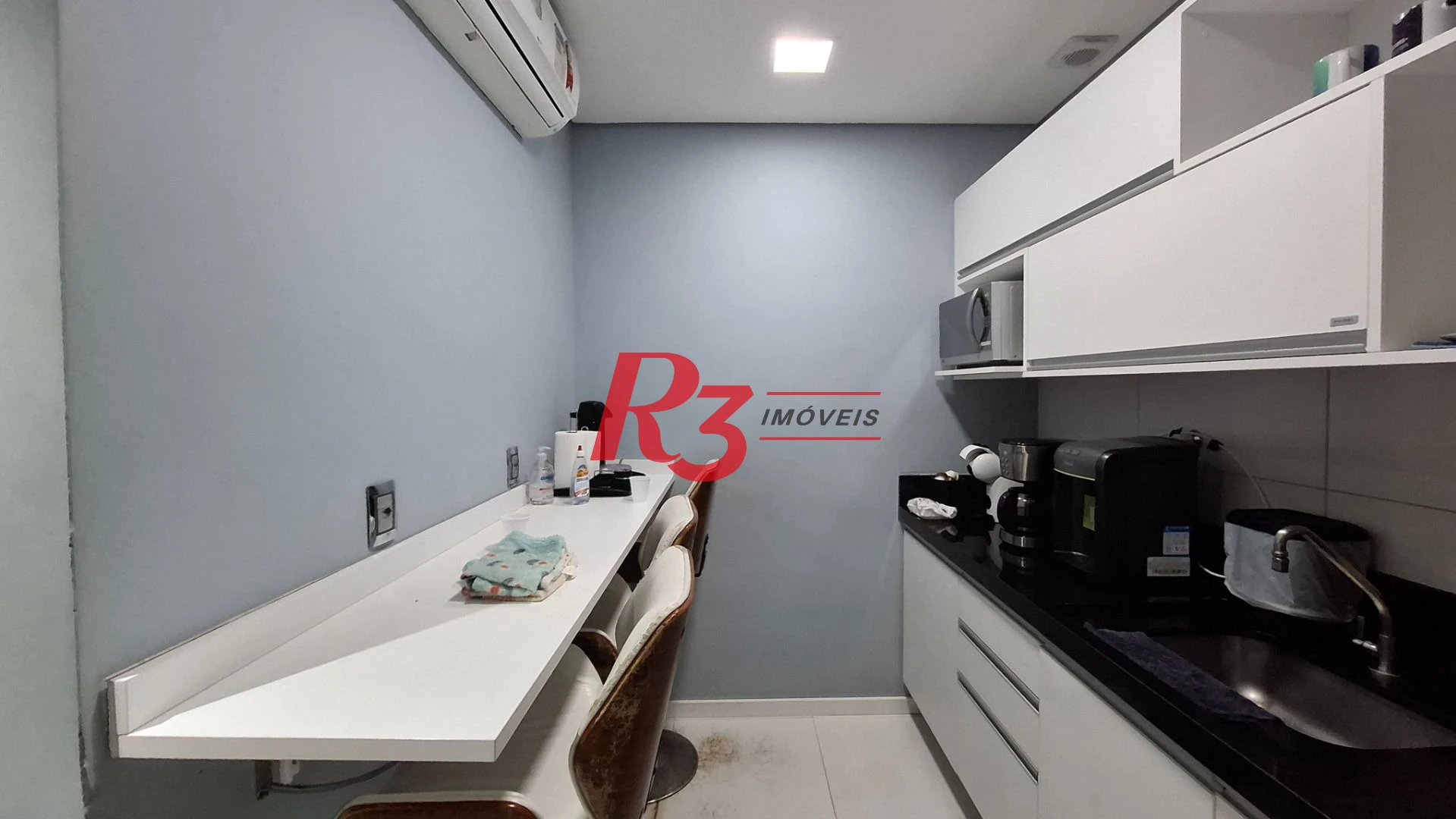 Sala (meia laje) à venda, 340 m² PORTEIRA FECHADA por R$ 4.000.000 - Vila Matias - Santos/SP