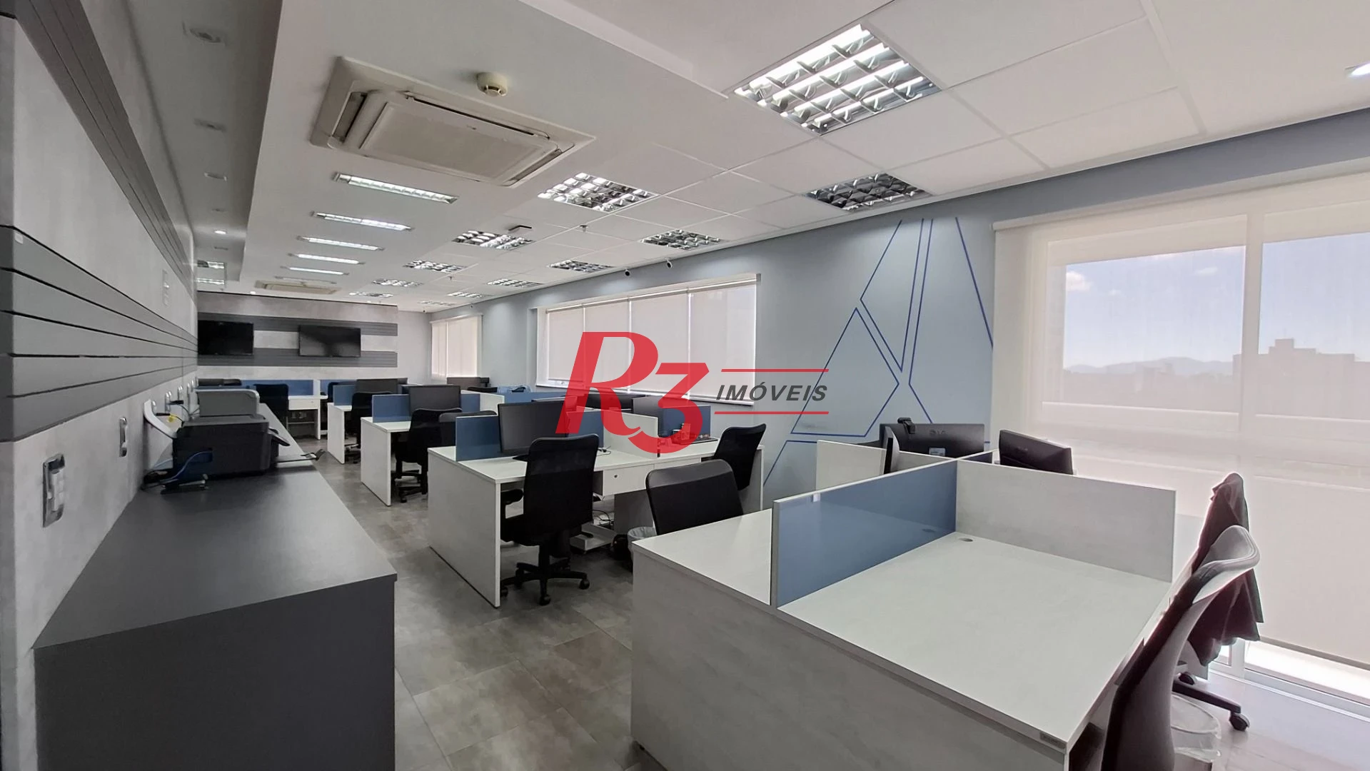 Sala (meia laje) à venda, 340 m² PORTEIRA FECHADA por R$ 4.000.000 - Vila Matias - Santos/SP