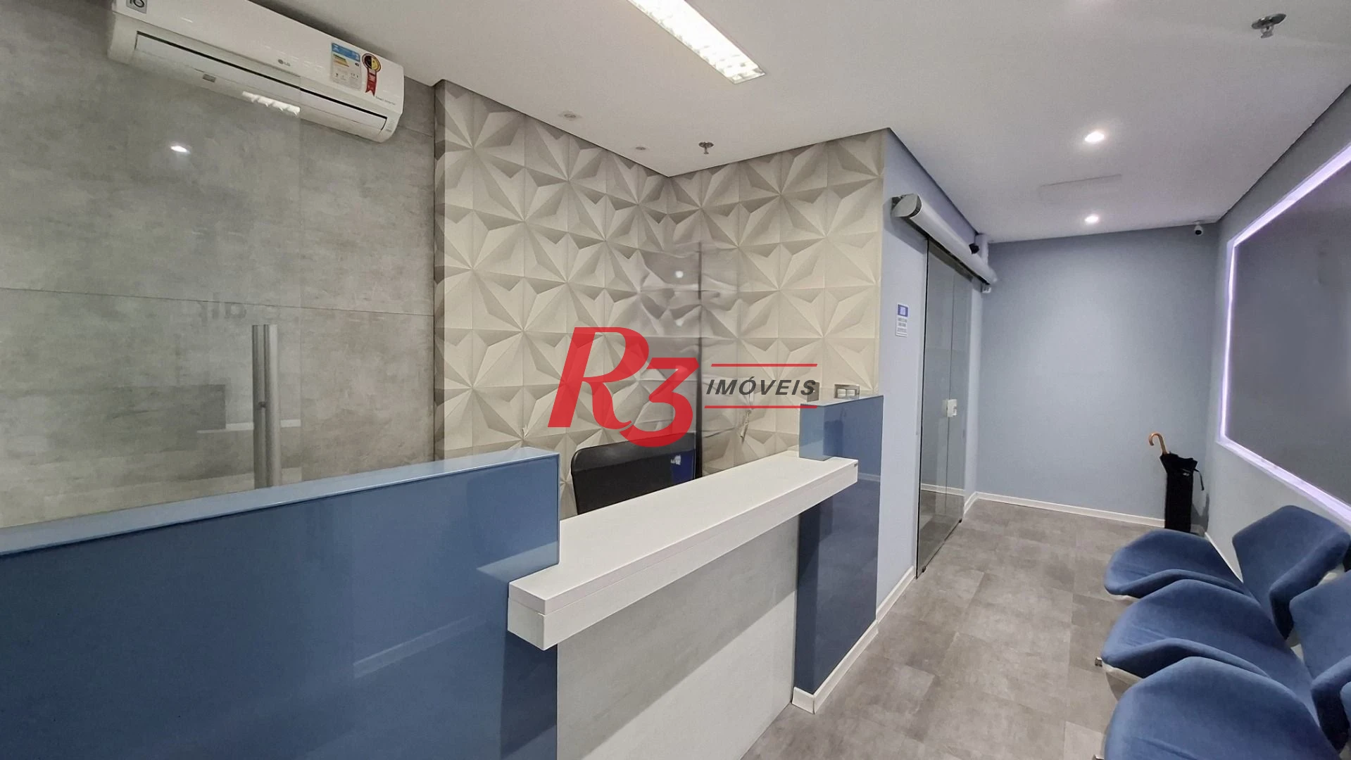 Sala (meia laje) à venda, 340 m² PORTEIRA FECHADA por R$ 4.000.000 - Vila Matias - Santos/SP