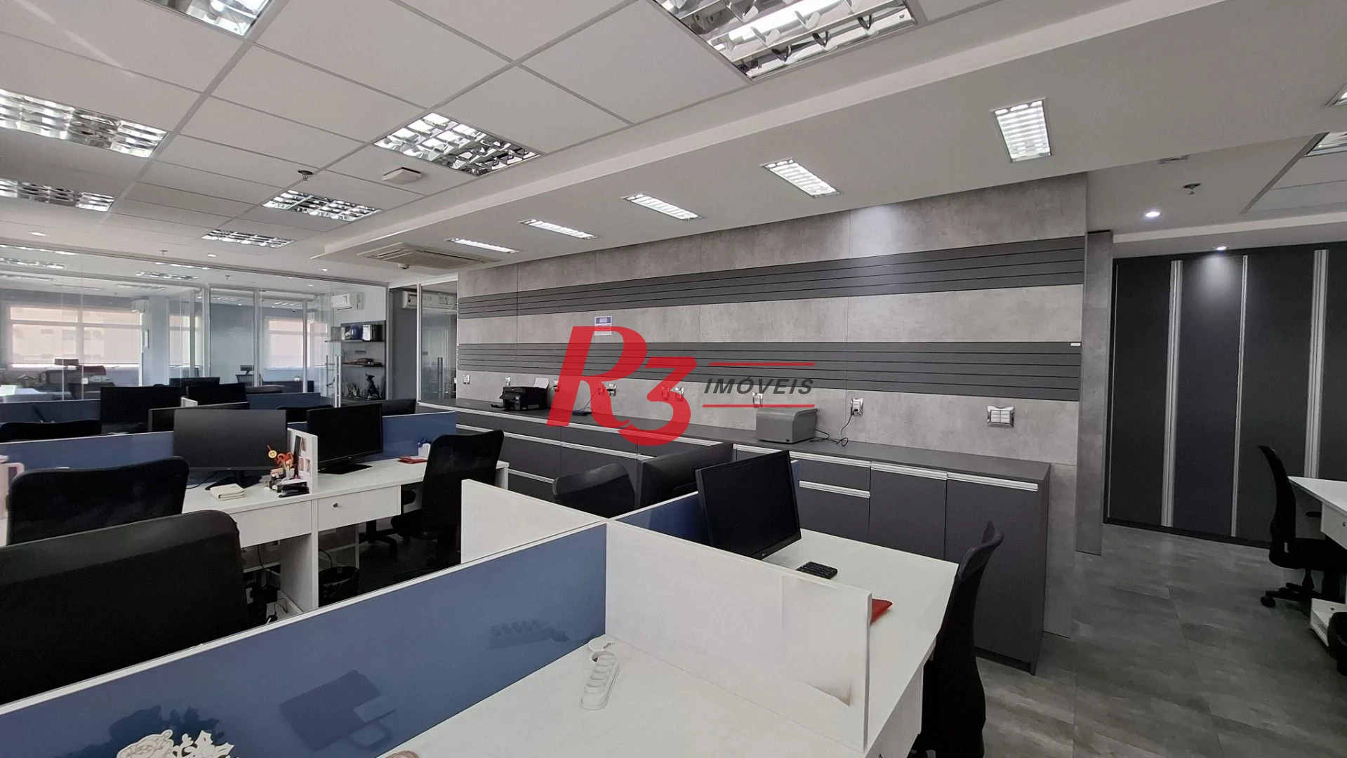 Sala (meia laje) à venda, 340 m² PORTEIRA FECHADA por R$ 4.000.000 - Vila Matias - Santos/SP