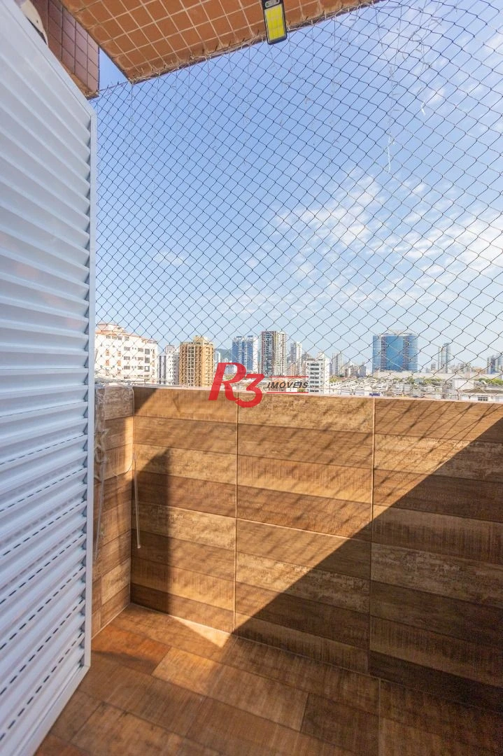Apartamento com 3 dormitórios à venda, 120 m² por R$ 1.064.000,00 - Embaré - Santos/SP