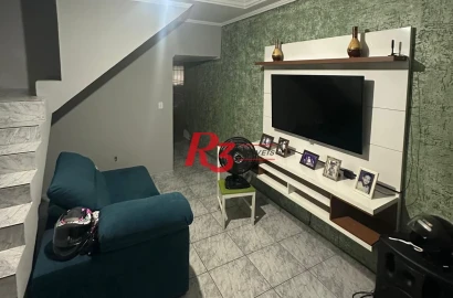 Sobrado com 2 dormitórios à venda, 300 m² por R$ 650.000,00 - Morro de Nova Cintra - Santos/SP
