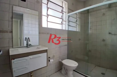 Apartamento com 2 dormitórios para alugar, 60 m² por R$ 3.000,00/mês - Marapé - Santos/SP