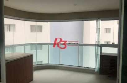 Flat com 1 dormitório para alugar, 45 m² por R$ 5.800,00/mês - José Menino - Santos/SP