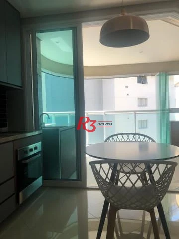 Flat com 1 dormitório para alugar, 45 m² por R$ 5.800,00/mês - José Menino - Santos/SP