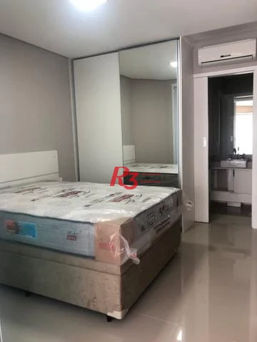 Flat com 1 dormitório para alugar, 45 m² por R$ 5.800,00/mês - José Menino - Santos/SP