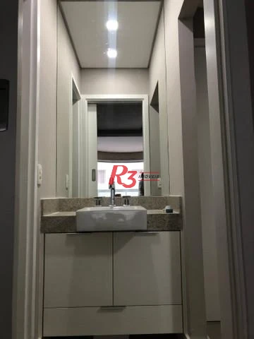 Flat com 1 dormitório para alugar, 45 m² por R$ 5.800,00/mês - José Menino - Santos/SP