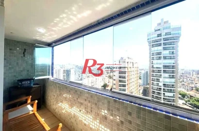 Apartamento Duplex com 3 dormitórios à venda, 150 m² por R$ 990.000,00 - Boqueirão - Santos/SP
