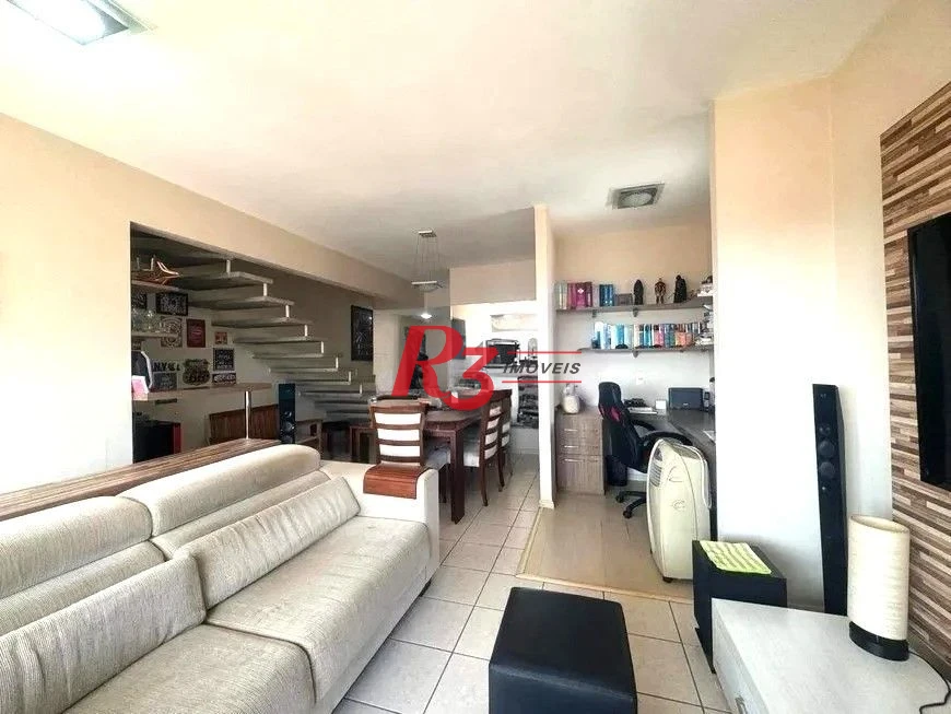 Apartamento Duplex com 3 dormitórios à venda, 150 m² por R$ 990.000,00 - Boqueirão - Santos/SP