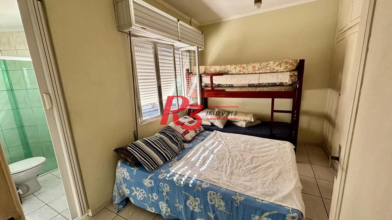 Apartamento com 1 dormitório à venda, 55 m² por R$ 340.000,00 - José Menino - Santos/SP