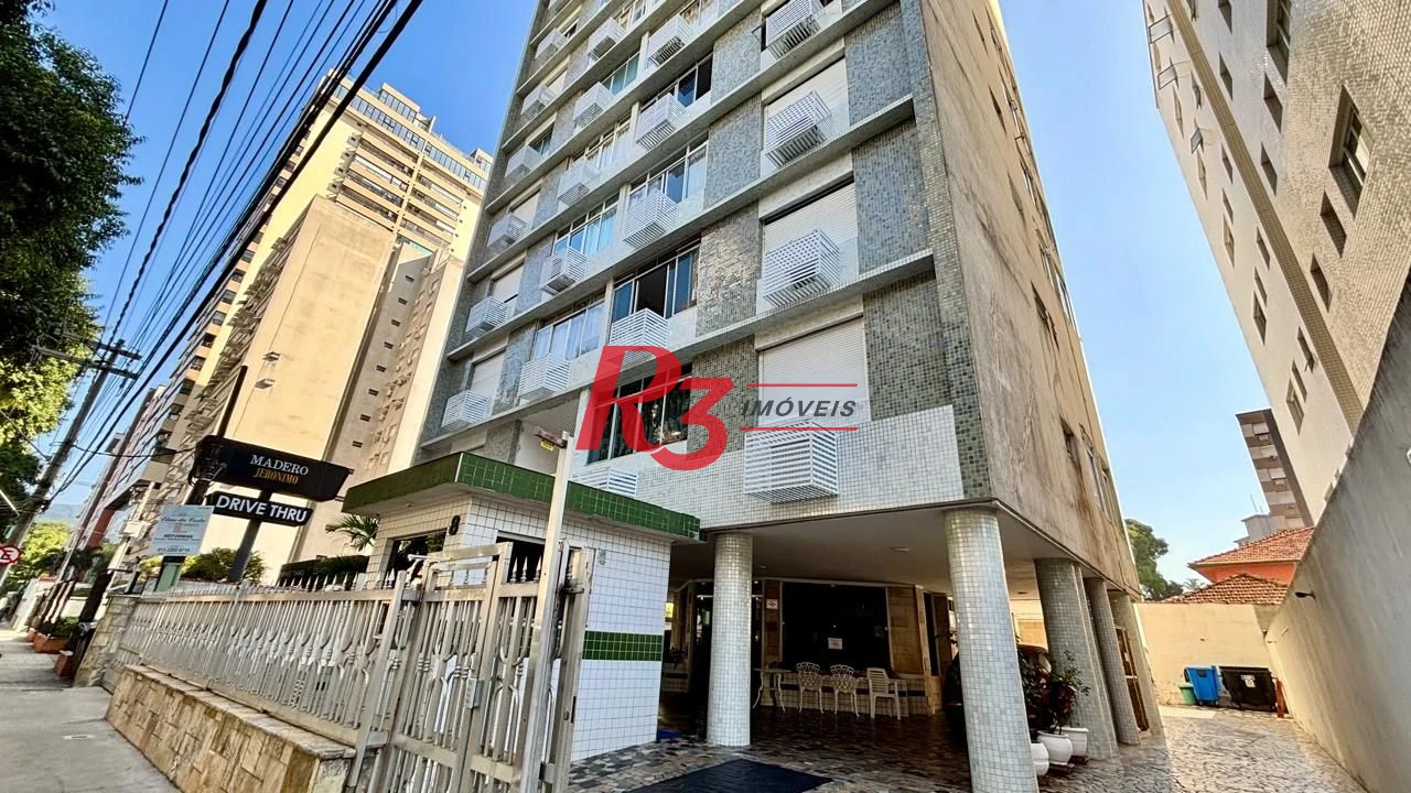 Apartamento com 1 dormitório à venda, 55 m² por R$ 340.000,00 - José Menino - Santos/SP