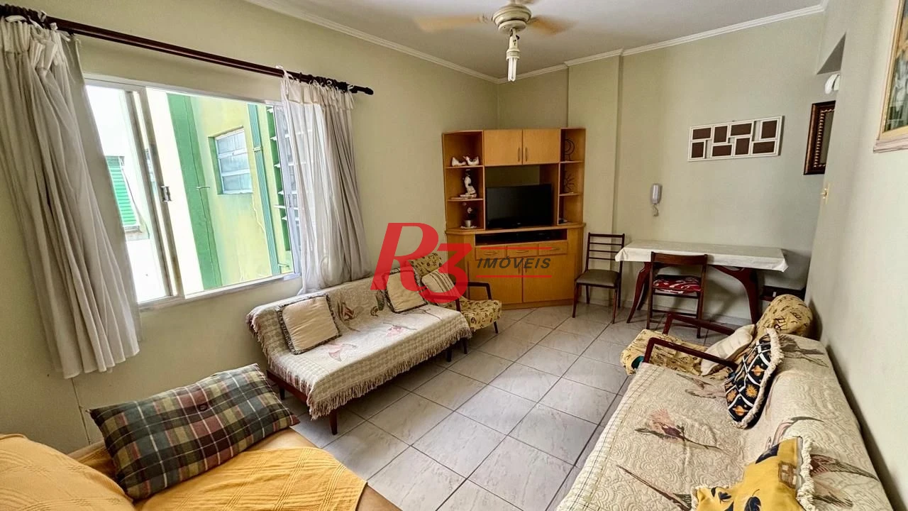 Apartamento com 1 dormitório à venda, 55 m² por R$ 340.000,00 - José Menino - Santos/SP
