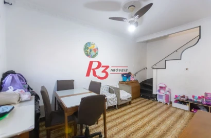 Sobrado à venda, 70 m² por R$ 380.000,00 - Macuco - Santos/SP