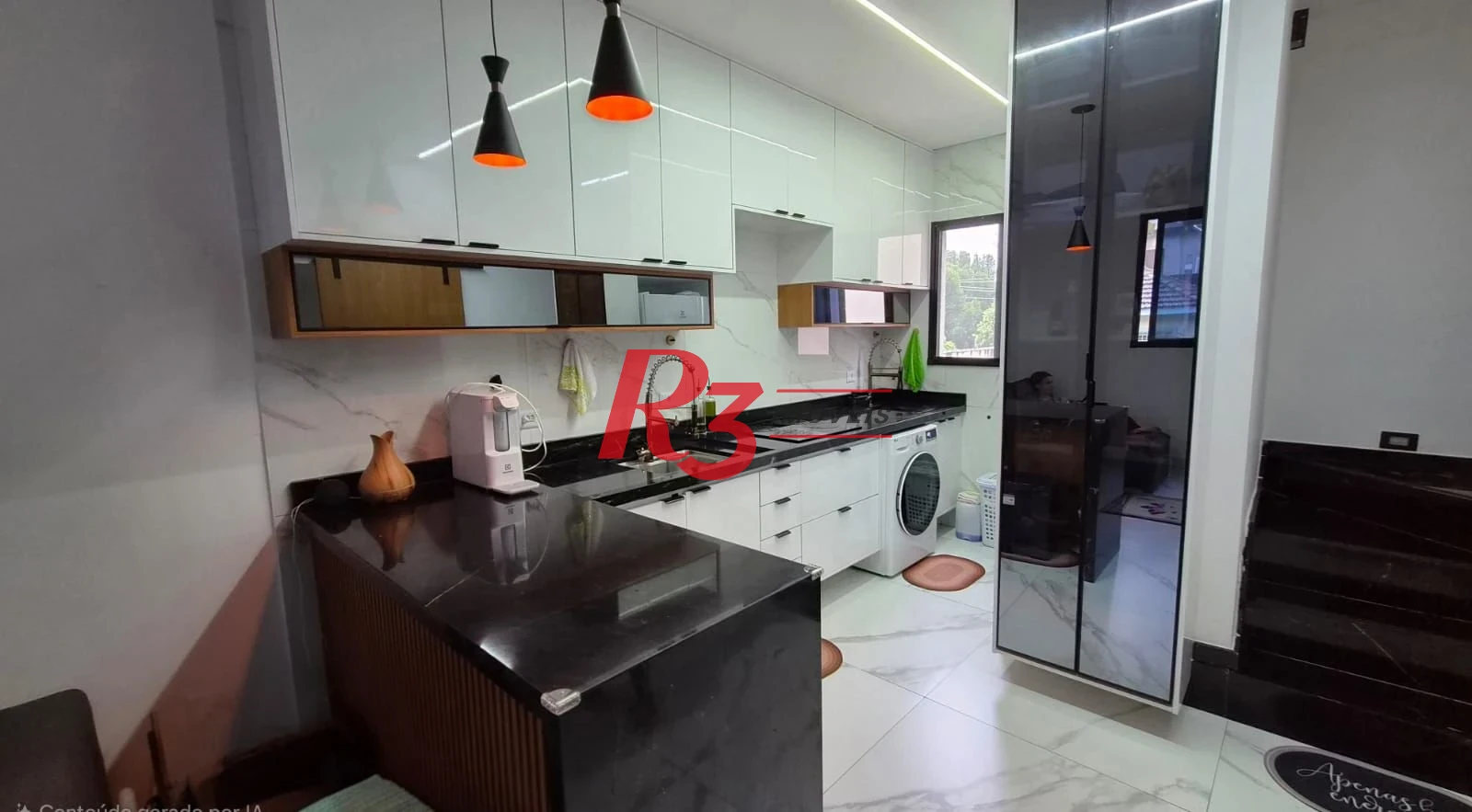 Village com 2 dormitórios para alugar, 80 m² por R$ 4.000,00/mês - Marapé - Santos/SP
