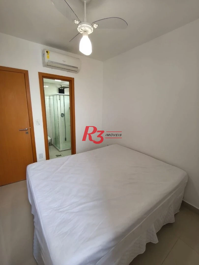 Apartamento com 1 dormitório para alugar, 54 m² por R$ 5.800,00/mês - Embaré - Santos/SP