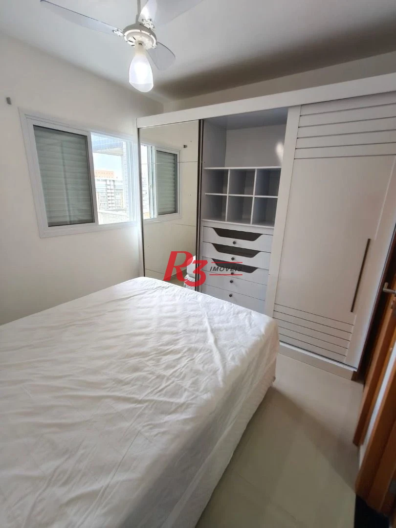 Apartamento com 1 dormitório para alugar, 54 m² por R$ 5.800,00/mês - Embaré - Santos/SP
