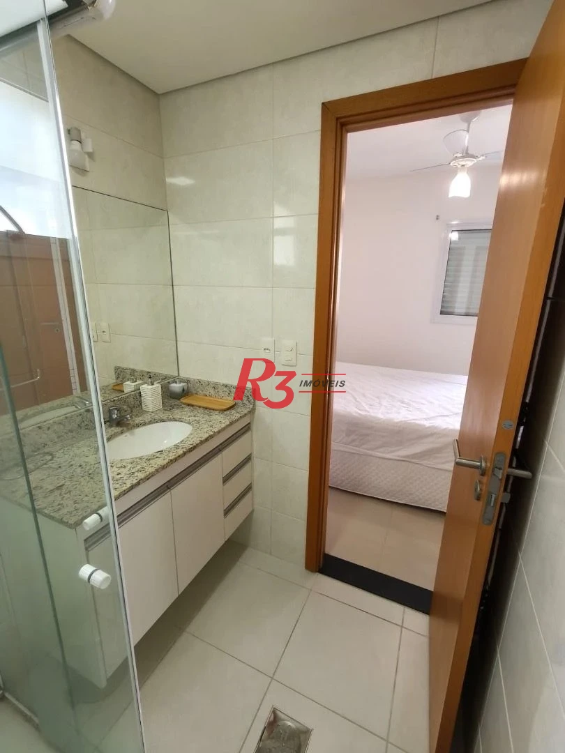 Apartamento com 1 dormitório para alugar, 54 m² por R$ 5.800,00/mês - Embaré - Santos/SP