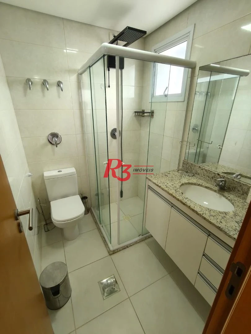 Apartamento com 1 dormitório para alugar, 54 m² por R$ 5.800,00/mês - Embaré - Santos/SP