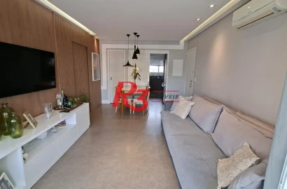 Apartamento com 2 dormitórios à venda, 77 m² por R$ 945.000,00 - Gonzaga - Santos/SP