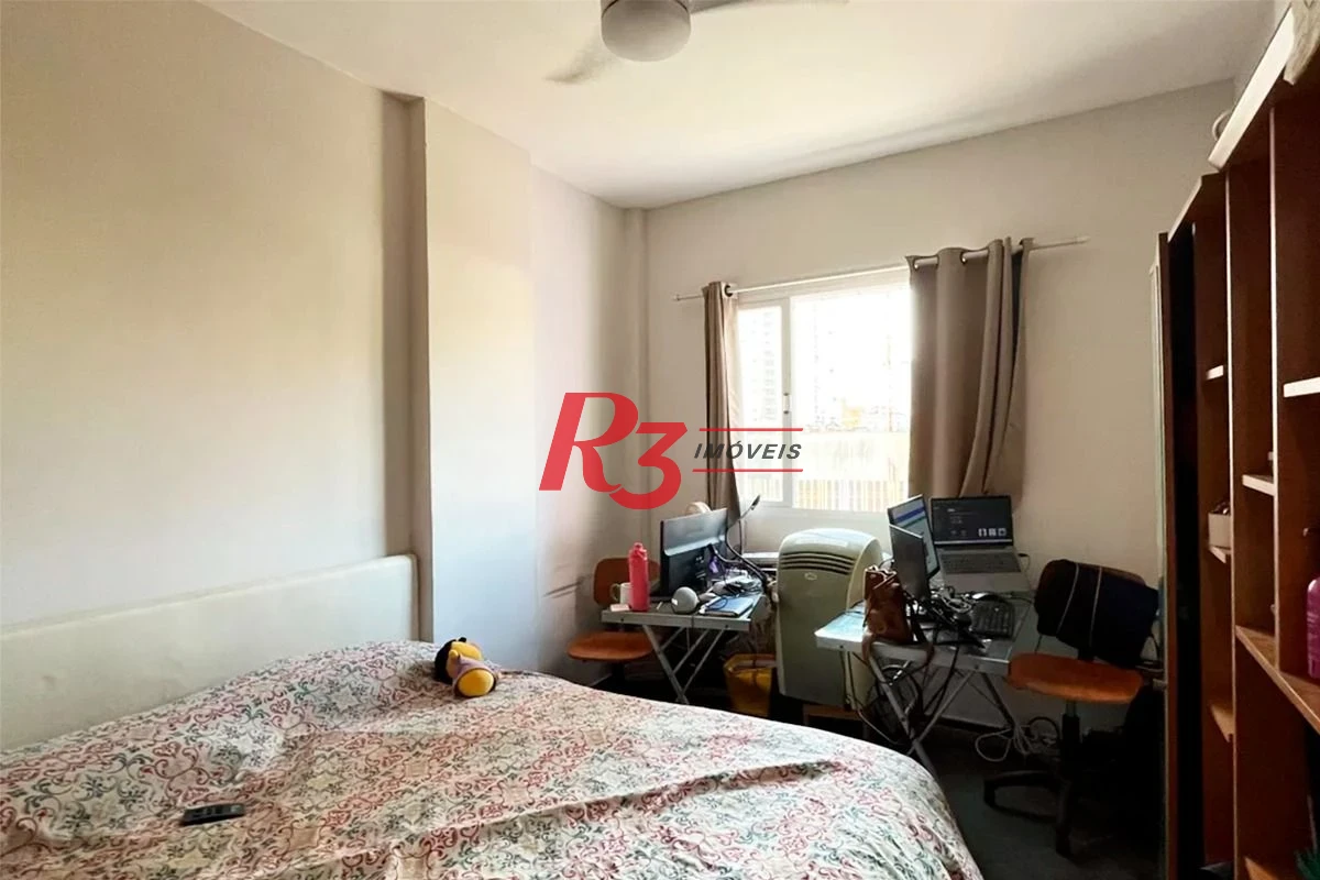 Apartamento com 2 dormitórios à venda, 46 m² por R$ 380.000,00 - Embaré - Santos/SP
