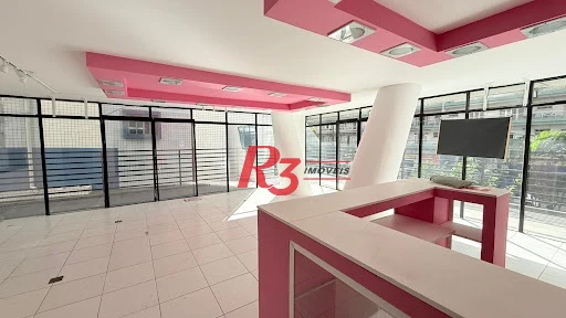 Sala, 104 m² - venda por R$ 425.000,00 ou aluguel por R$ 5.596,00 - Boqueirão - Santos/SP