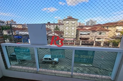 Apartamento com 2 dormitórios à venda, 77 m² por R$ 365.000,00 - Marapé - Santos/SP