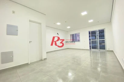 Sala para alugar, 43 m² por R$ 3.000,00/mês - Vila Matias - Santos/SP