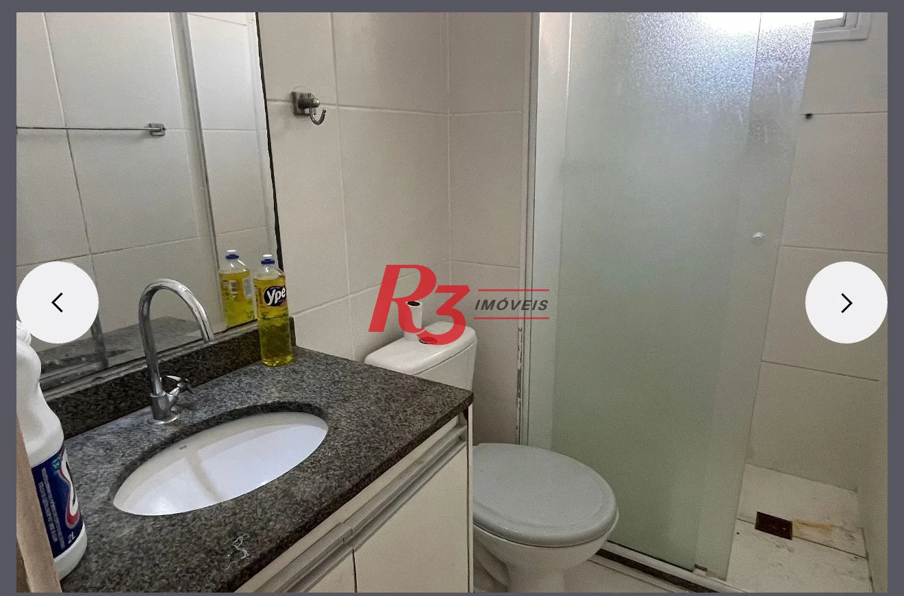Apartamento com 2 dormitórios à venda, 49 m² por R$ 335.000,00 - Castelo - Santos/SP