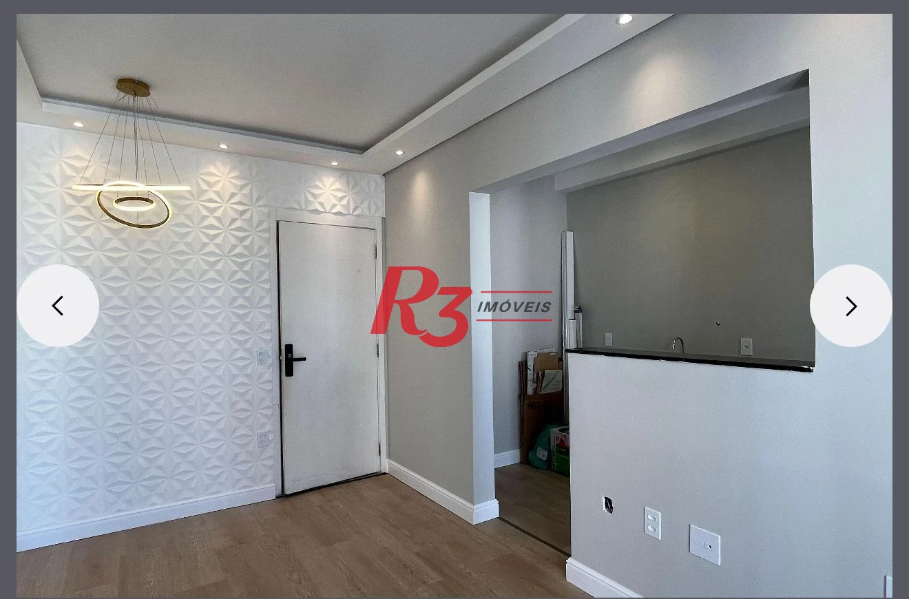 Apartamento com 2 dormitórios à venda, 49 m² por R$ 335.000,00 - Castelo - Santos/SP