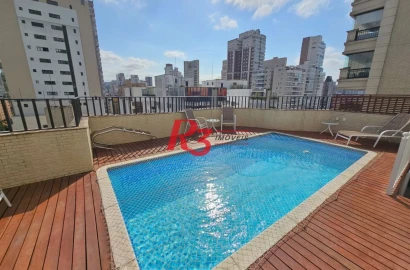 Cobertura com 4 dormitórios à venda, 418 m² por R$ 5.000.000,00 - Boqueirão - Santos/SP