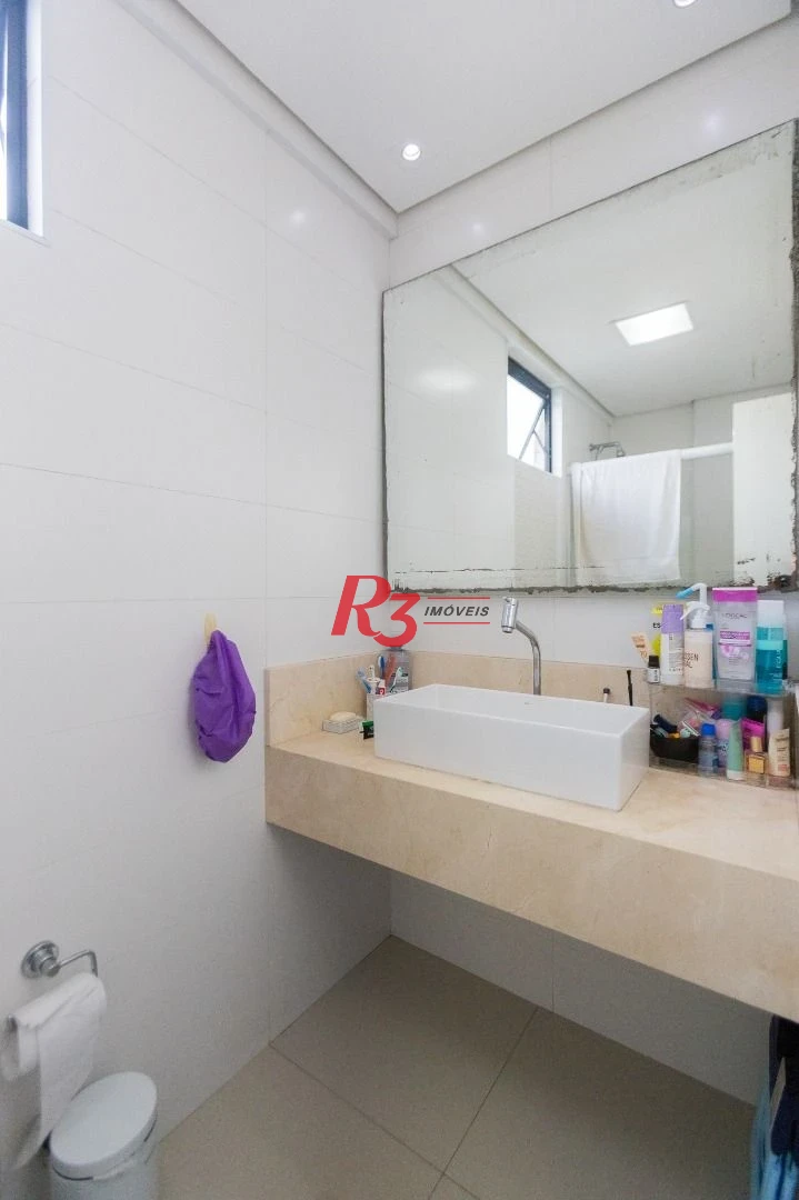 Apartamento com 2 dormitórios à venda, 90 m² por R$ 530.000,00 - Aparecida - Santos/SP