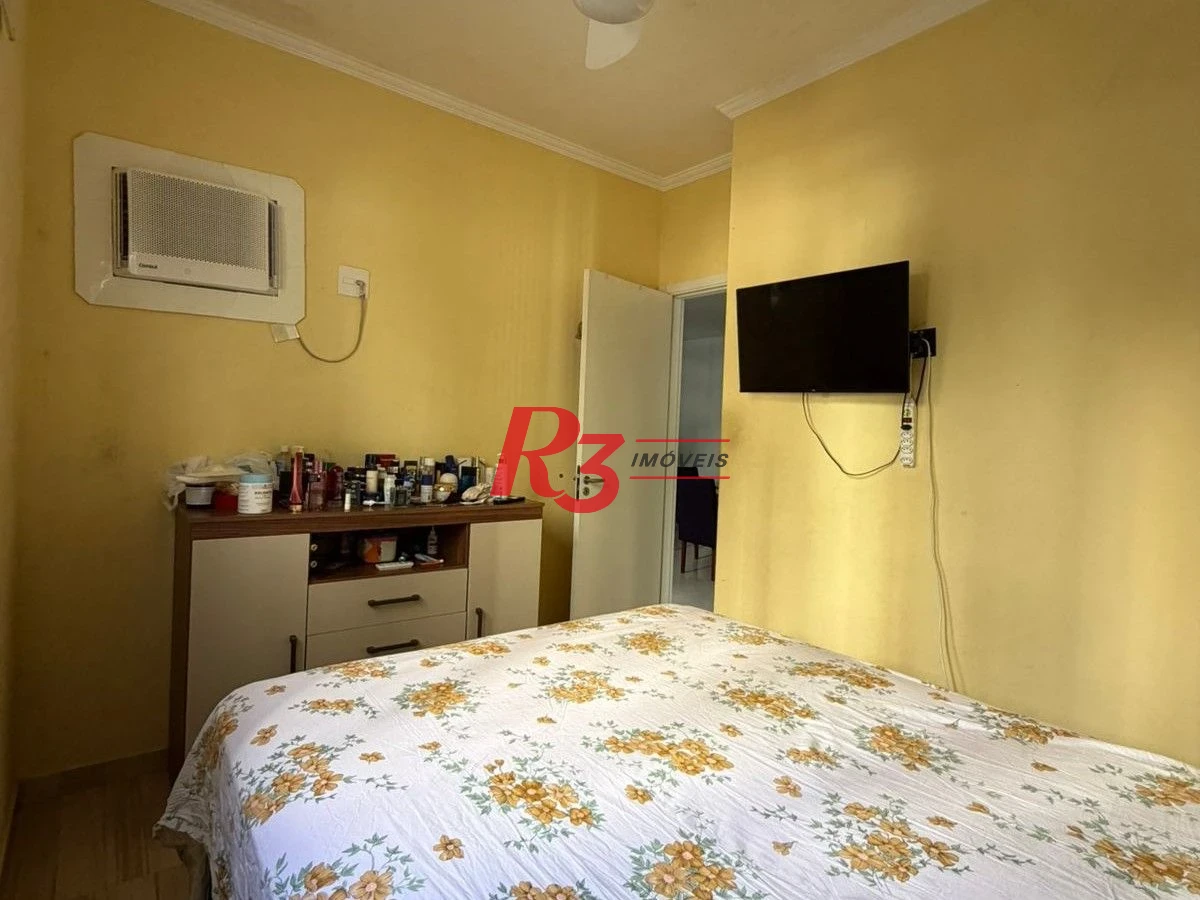 Apartamento com 2 dormitórios à venda, 46 m² por R$ 380.000,00 - Areia Branca - Santos/SP