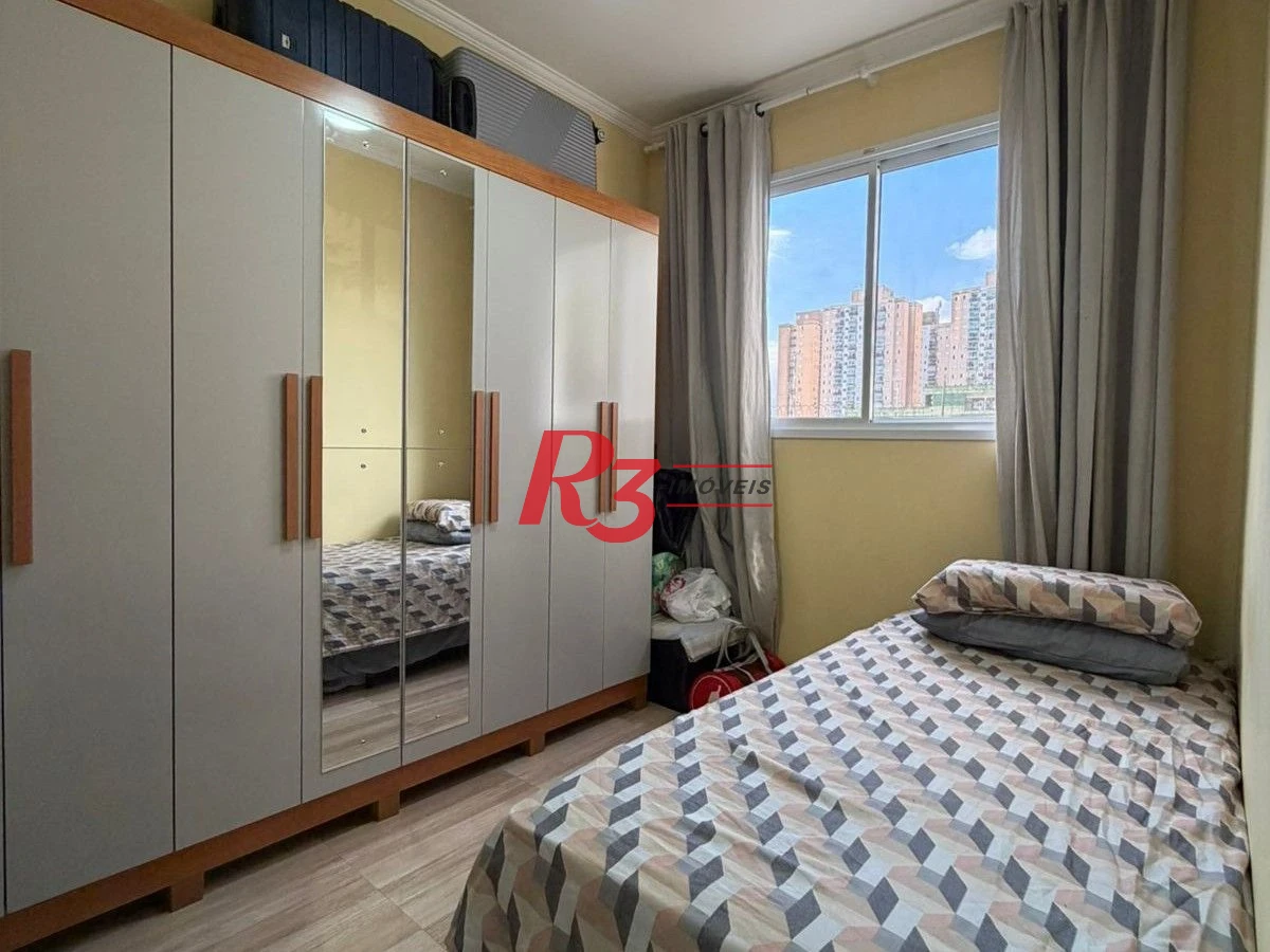 Apartamento com 2 dormitórios à venda, 46 m² por R$ 380.000,00 - Areia Branca - Santos/SP