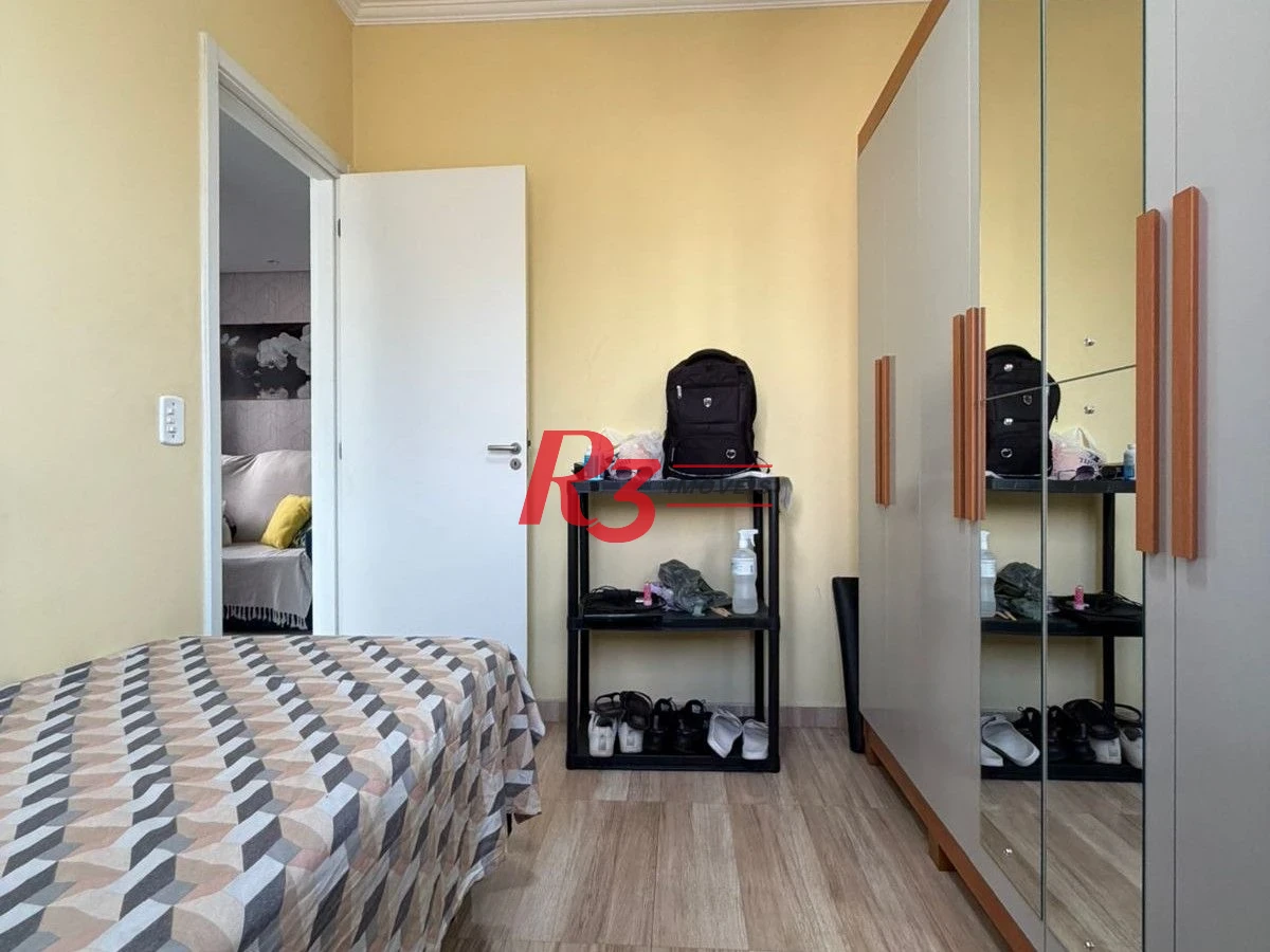 Apartamento com 2 dormitórios à venda, 46 m² por R$ 380.000,00 - Areia Branca - Santos/SP
