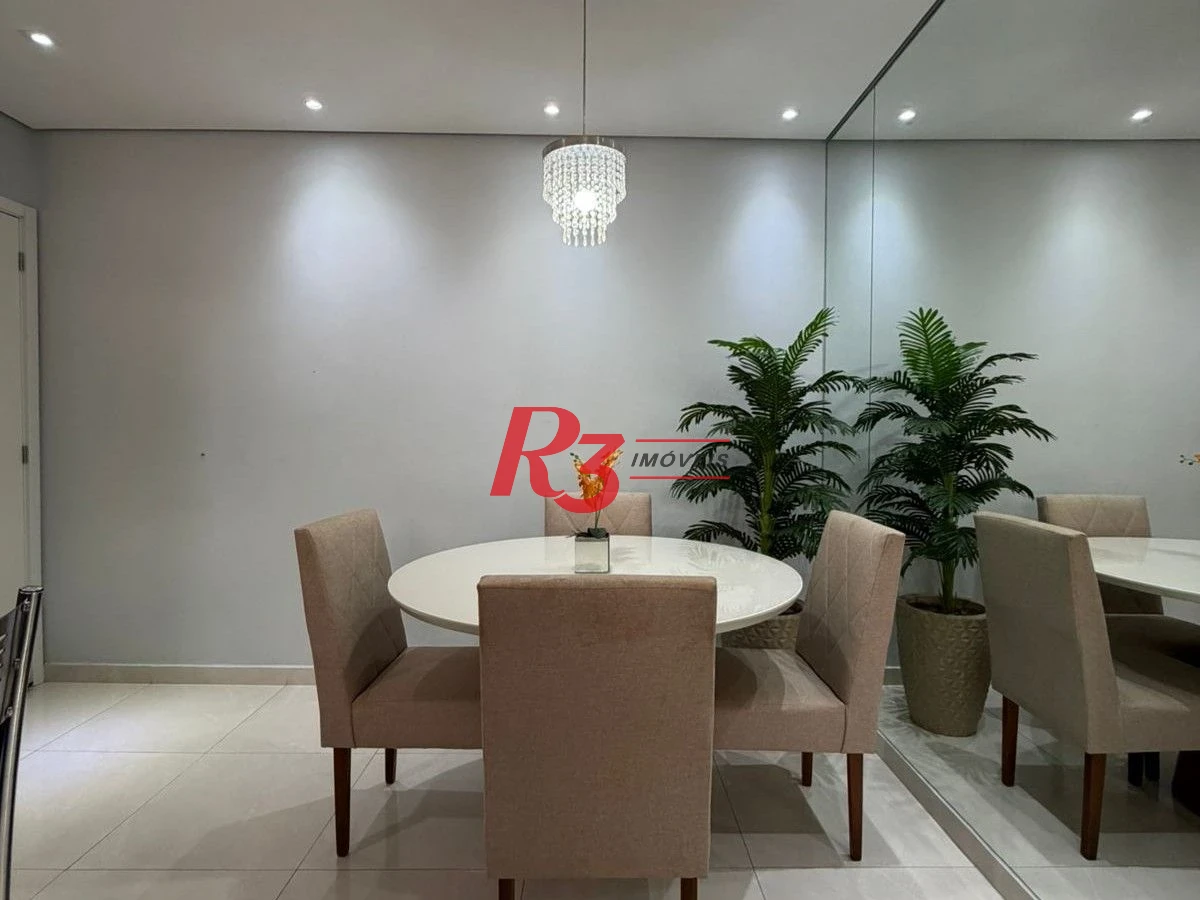 Apartamento com 2 dormitórios à venda, 46 m² por R$ 380.000,00 - Areia Branca - Santos/SP