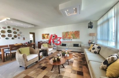 Apartamento com 3 dormitórios à venda, 160 m² por R$ 1.285.000,00 - Gonzaga - Santos/SP
