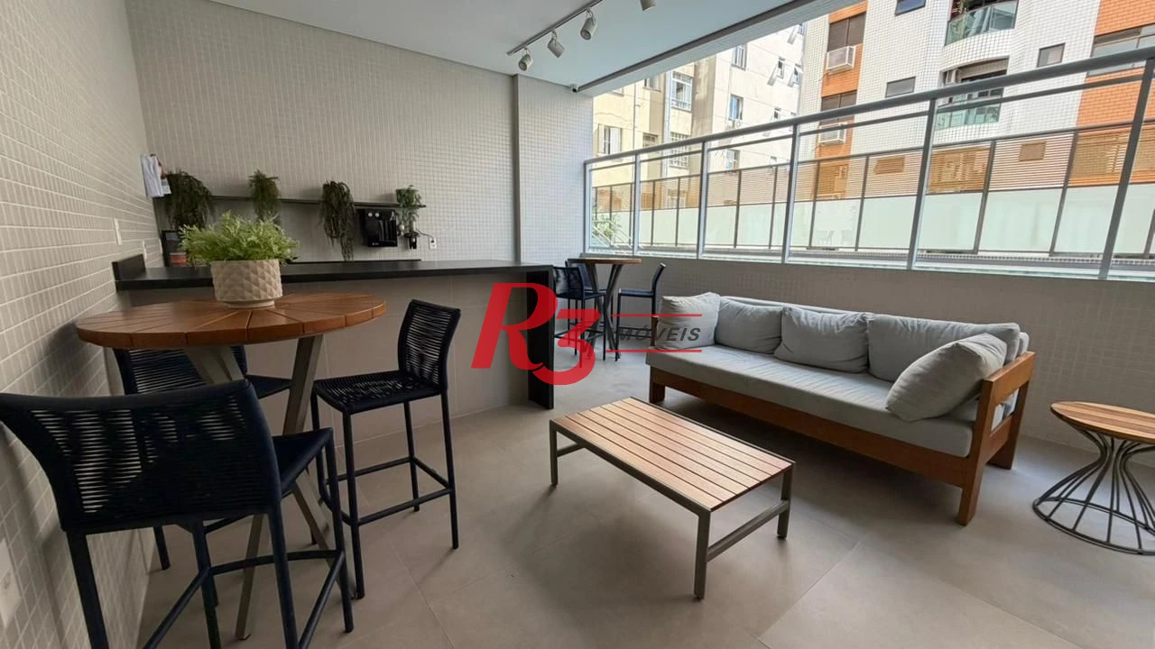 Apartamento com 2 dormitórios para alugar, 91 m² por R$ 8.000,00/mês - Boqueirão - Santos/SP